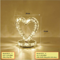 Đèn bàn pha lê cao cấp  DB151