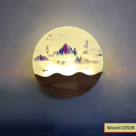 Đèn led gắn tường tranh nghệ thuật 6558