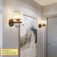 Đèn led gắn tường pha lê cao cấp DT1134