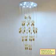 Đèn thả thông tầng pha lê thiết kế hiện đại sang trọng HTK015 B