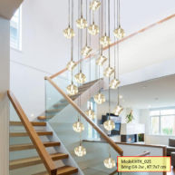 Đèn thả thông tầng pha lê thiết kế hiện đại sang trọng HTK025