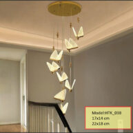 Đèn thả thông tầng pha lê thiết kế hiện đại sang trọng HTK038.1