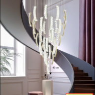 Đèn thả thông tầng pha lê thiết kế hiện đại sang trọng HTK042