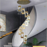 Đèn thả thông tầng pha lê thiết kế hiện đại sang trọng HTK043