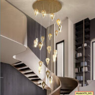 Đèn thả thông tầng pha lê thiết kế hiện đại sang trọng HTK045