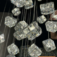 Đèn thả thông tầng pha lê thiết kế hiện đại sang trọng HTK070.2