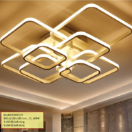 Đèn ốp trần cao cấp trang trí phòng khách MN0021 D81 3 chế độ sáng