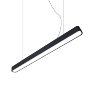 Led thả văn phòng chữ nhật 48w kt 1200x100x70 vỏ đen AS trắng