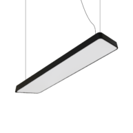 Led thả văn phòng chữ nhật 60w kt 1200x200x70 vỏ đen AS trắng