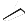 Led thả văn phòng chữ nhật 90w kt 1200x300x70 vỏ đen AS trắng