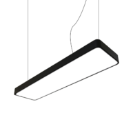 Led thả văn phòng chữ nhật 90w kt 1200x300x70 vỏ đen AS trắng