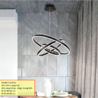 Đèn chùm thả vòng đan xen trang trí hiện đại 30x40x60