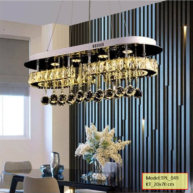 Đèn chùm thả pha lê cao cấp TPL049 20x70cm