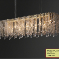 Đèn chùm thả pha lê cao cấp TPL 070  22x70