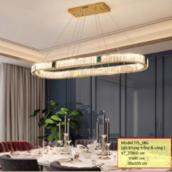 Đèn chùm thả pha lê cao cấp TPL 086 30x80