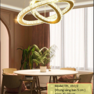 Đèn chùm thả pha lê cao cấp TPL 097 30x50cm