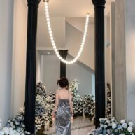 Đèn thả thông tầng pha lê thiết kế hiện đại sang trọng HTK  (Hàng đặt)