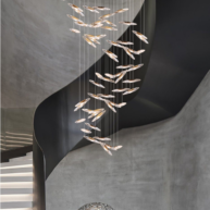 Đèn thả thông tầng pha lê thiết kế hiện đại sang trọng HTK  (Hàng đặt